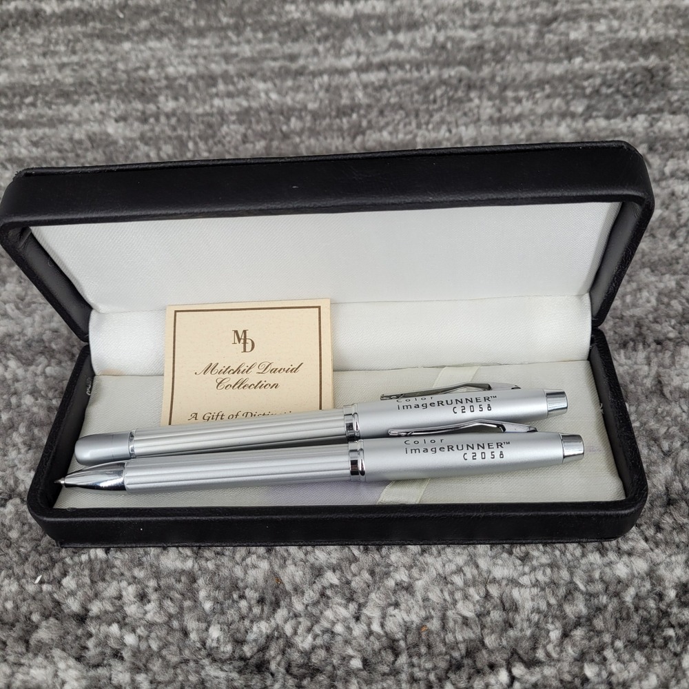 Canon Color imageRUNNER C2058 Mitchil David Pen Set Silver‎ Executive Gift Box